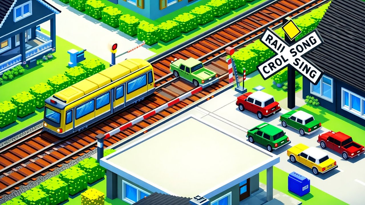 Railroad Crossing 🚆 Satisfying Safe Crossings | Gameplay #171 - YouTube
