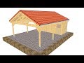 Holztechnik Lätzsch GmbH - Carport mit Satteldach aus Holz Holztechnik Lätzsch GmbH - Carport mit Satteldach aus Holz
