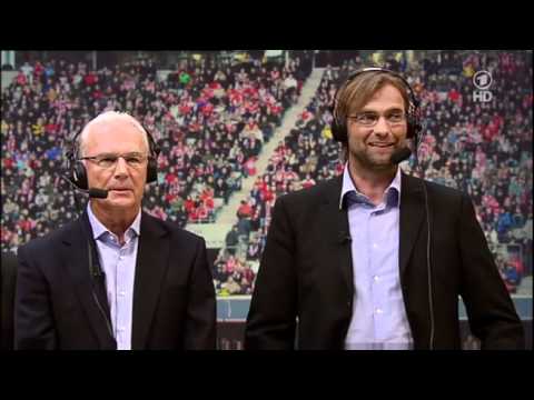 Franz Beckenbauer und Jürgen Klopp - TV Kommentar in 50 Jahre Sportschau Show