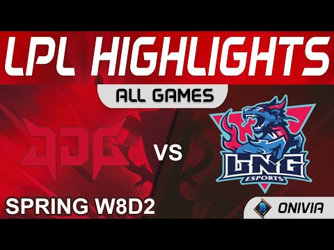 JDG vs LNG Highlights ALL GAMES LPL Spring Season 2022 W8D2 JD Gaming vs LNG Esports by Onivia