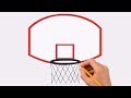 How To Draw A Basketball Hoop Step By Step