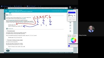 Determining a sample space and outcomes for a simple event