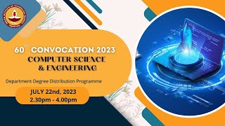 IIT Madras - Computer Science & Engineering D3P - 60th Convocation 2023