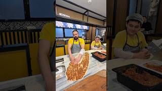 Dünya lahmacun rekorunu kıran ekipten bol malzemeli lahmacun çeşitleri. 🔥#reklam #yemek #lahmacun