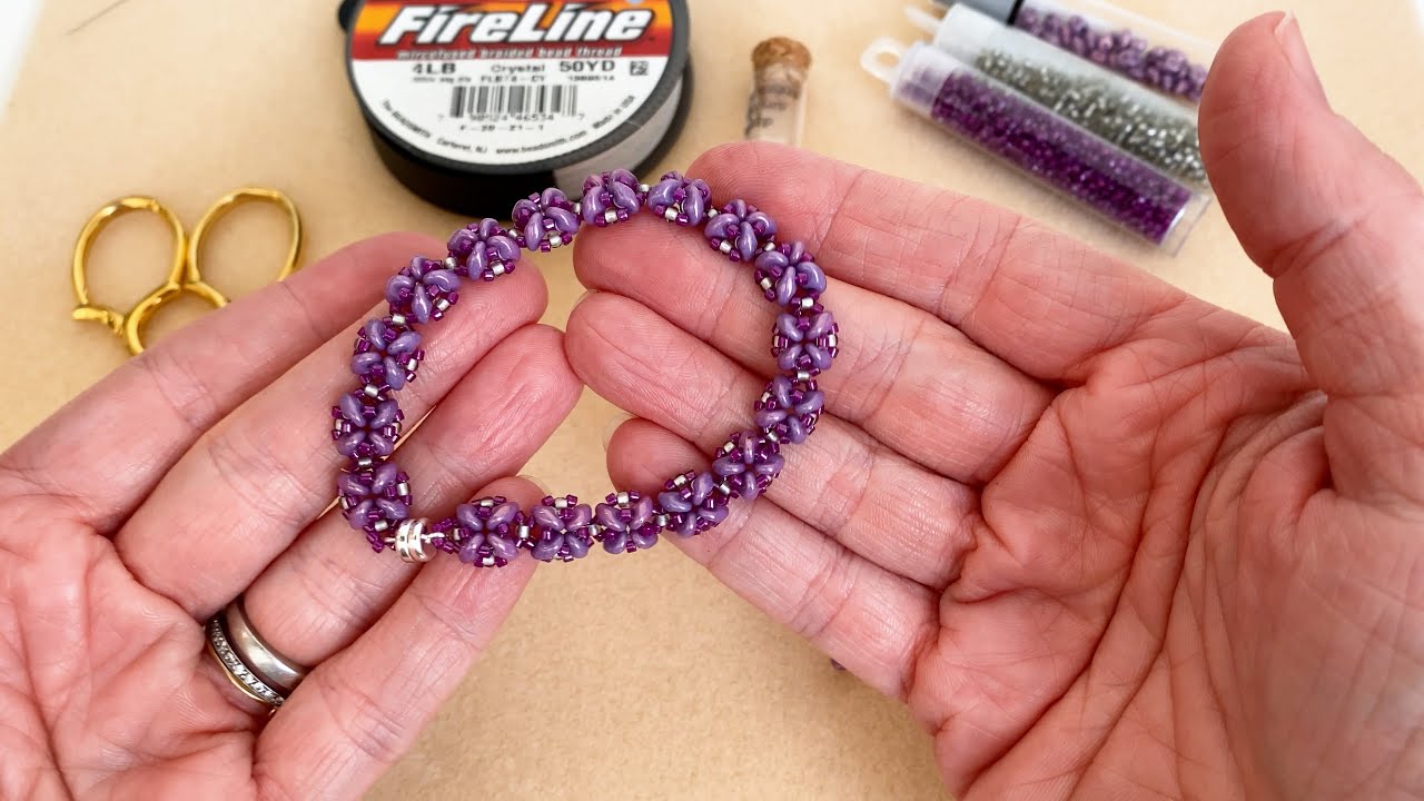 How To Make A Beaded Elastic Bracelet - No Glue, Professional