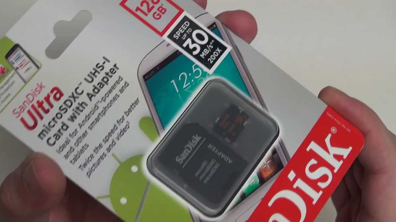 Sandisk Ultra 128gb Microsdxc First Look Youtube