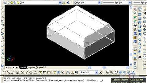 how to use the command of 3d extrude faces in auto CAD drawing ||3d lecture 19||