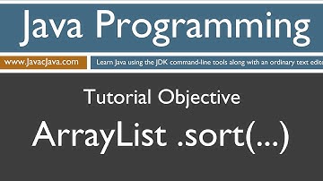 Learn Java Programming - ArrayList sort Method Tutorial