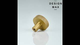 Quick transformation for your kitchen with Nimbus knurled solid brass cabinet knobs by Design Max Net Worth