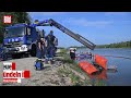 THW, Feuerwehr und DRK rücken an: Angler entdeckt Opel Manta auf Donau-Grund