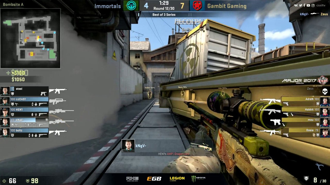 KNG 4k vs Gamnit | Krakow Major 2107 (Уверенная и беспощадная игра от бразильца)