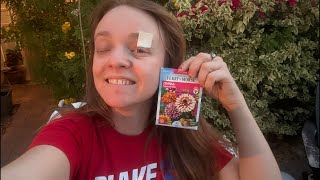 Planting zinnias for Memorial Day