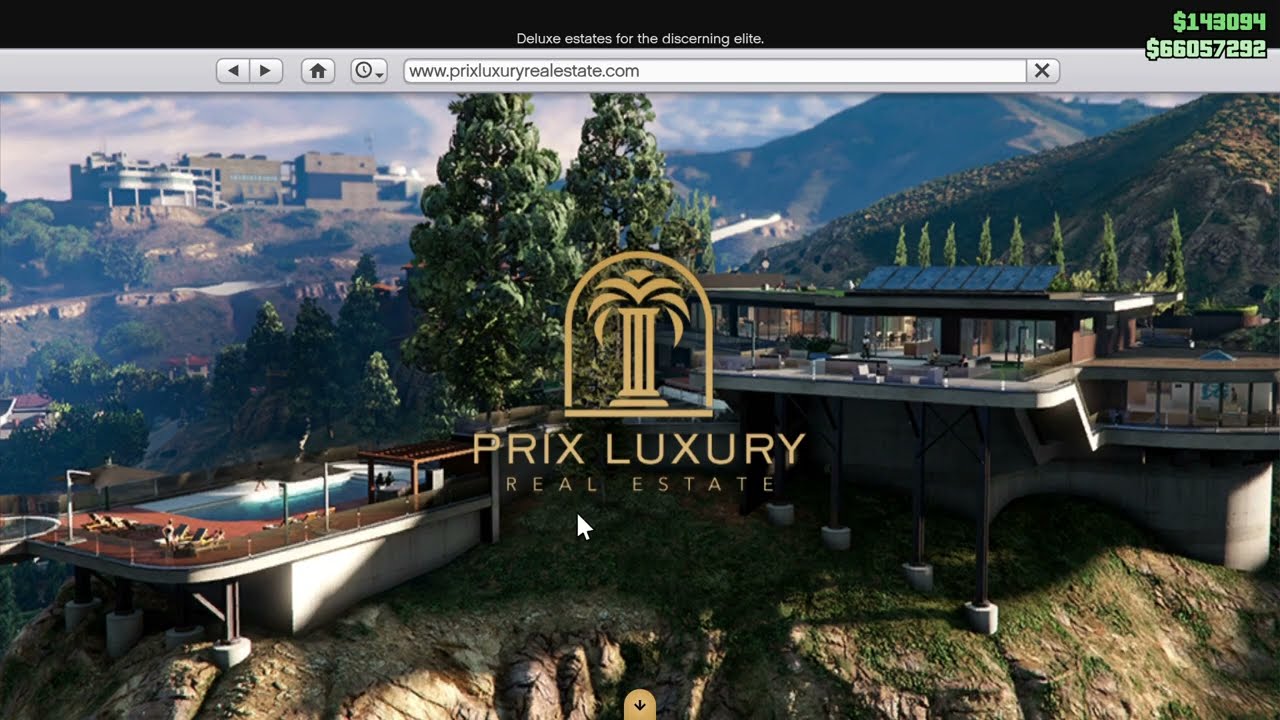 GTA V: A Safehouse In The Hills (Mansion Tour)