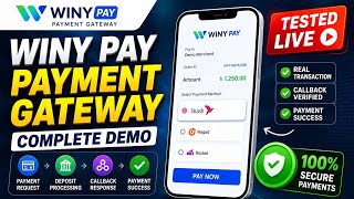 How Winy Pay Payment Gateway Works | Live Deposit & Transaction Test