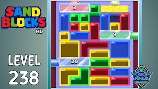 Sand Blocks: Drop Puzzle Level 238: Gameplay Solution