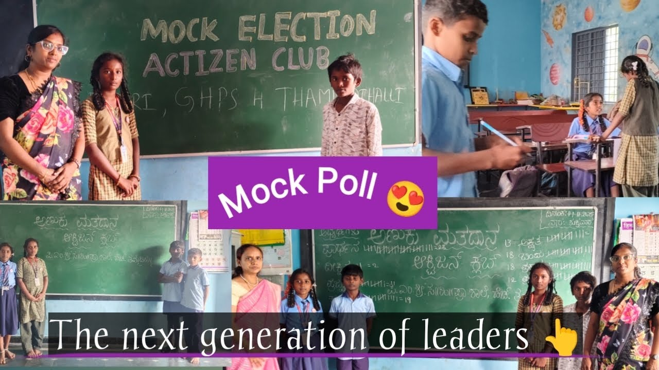 Mock Election || The power of Democracy in action! Students take the lead 👆