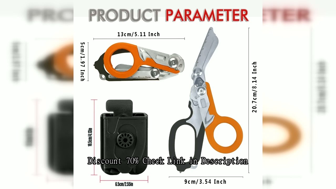 Tactical Rescue Scissor Replace for Leatherman First Aid Expert Folding Raptor Scissors Outdoor Surv