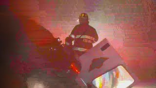 When a tornado blew over 3 semi-trucks on I-35E, first responders from all over North Texas answered