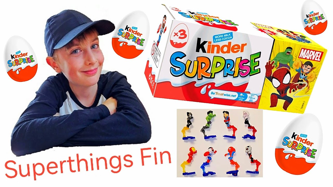 Kinder Surprise Egg | Marvel Super Heroes | 3 Pack Box Opening | 2025