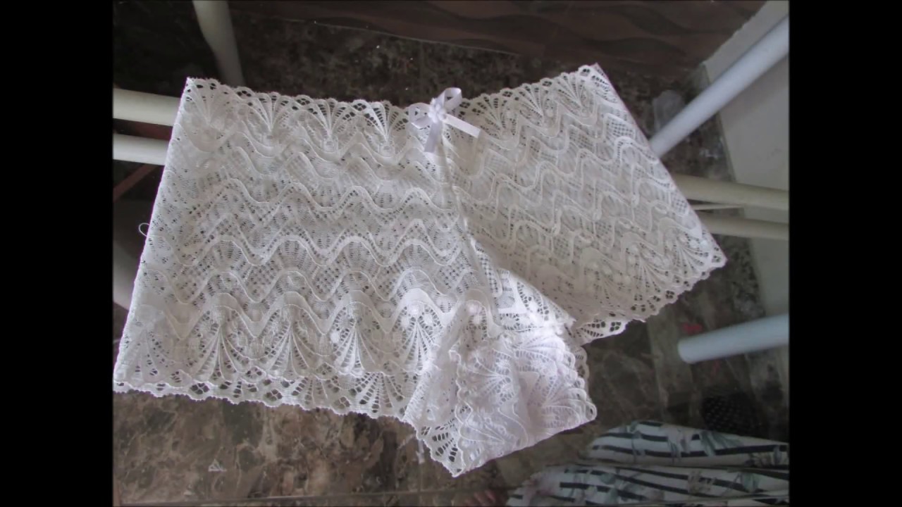 Caleçon de renda com medidas Aula #338