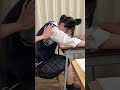 寝てる子に猫耳つけてみた #shorts
