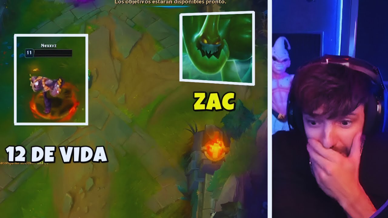 Nexxuz juega LoL con Zac y da una paliza