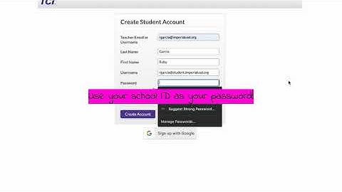 How to create a student TCI account in 3 MINUTES!!!