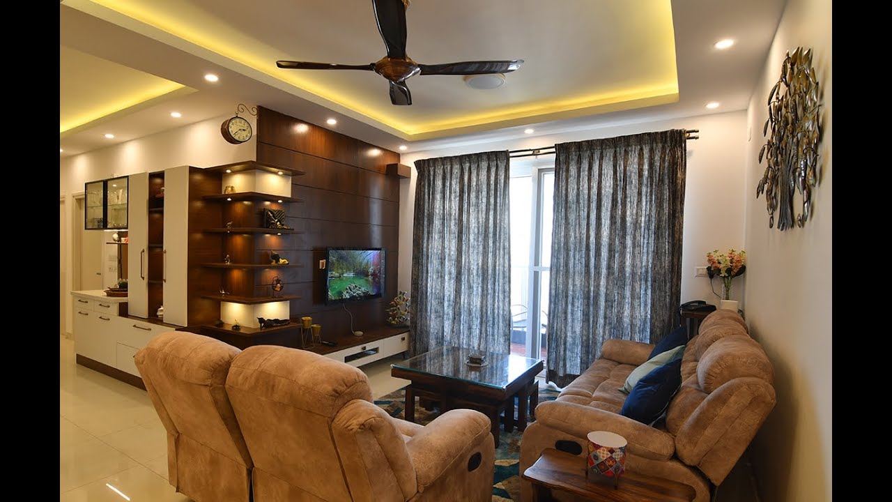 3BHK Luxury Interior Design@ Salarpuria Sattva Divinity Mysore Road by Renato Interio