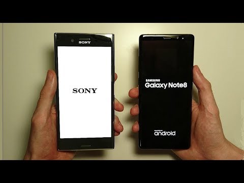 Samsung Galaxy Note 8 vs Sony Xperia XZ Premium Speed Test!