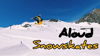 Snowskate do a kickflip