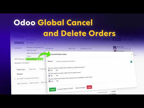 How to Safely Cancel and Delete Orders in Odoo Without Data Errors?