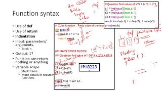 Functions in Python | Examples | Bisection Method | Palindrome Checking | Docstrings | Bubblesort