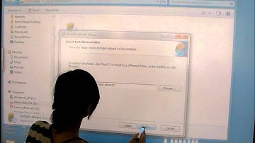 Interactive Whiteboard -  software installation (Portable Board)
