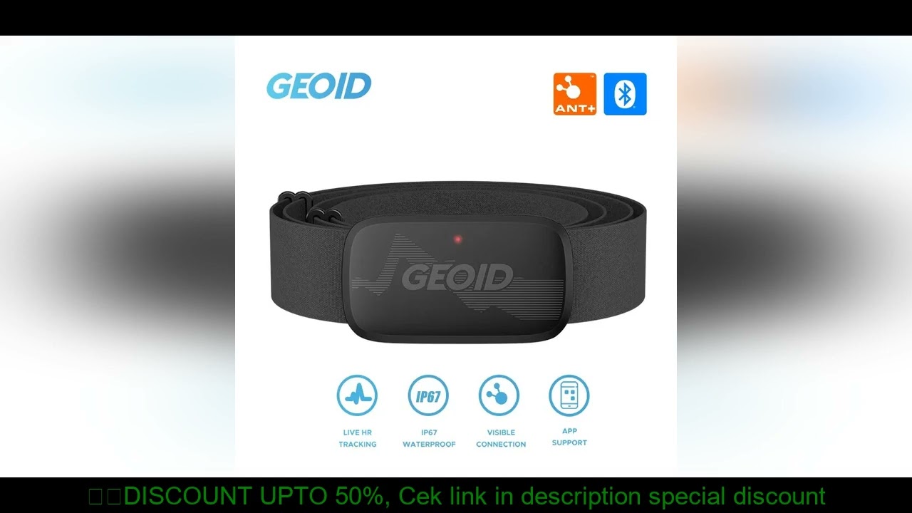 GEOID HS500 Heart Rate Monitor Fitness Equipment Ant Bluetooth Heart Rate Sensor with Chest Strap Tr