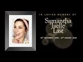 In Loving Memory of Samantha | A Short Tribute