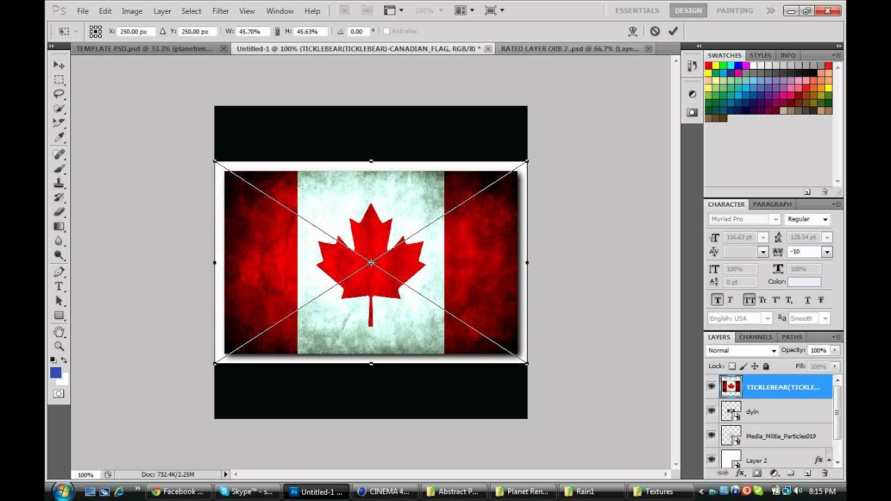 How To Add Flags Onto Text YouTube