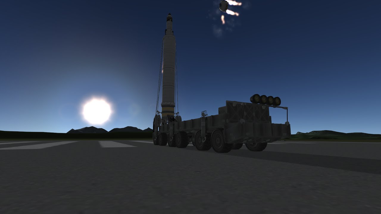 KSP Stock mobile missile/rocket launcher YouTube