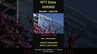 🚨 NTT Data Jobs 2025 Hiring Freshers For Java Developer. #jobsearch #subscribe #jobs  #hiring