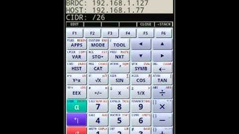PG Calculator for Android - Using IP Subnetwork calculator