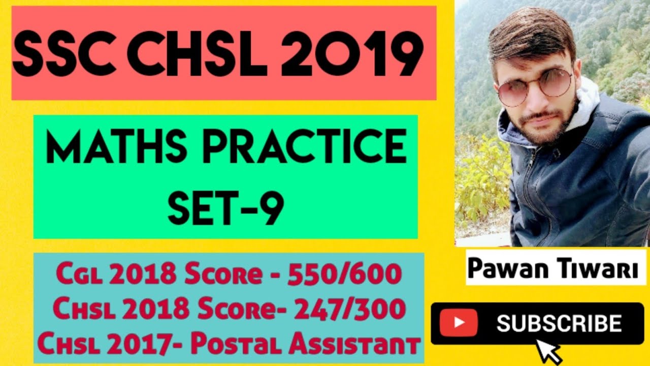 SSC CHSL 2019 PRE MATHS PRACTICE SET-9 (For SSC CGL |CHSL |MTS |CPO |CDS |RAILWAY |POLICE)