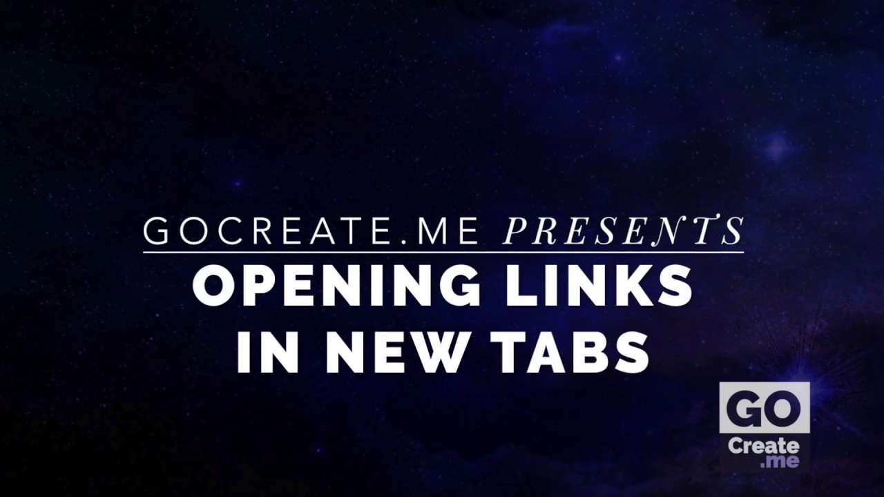Opening Links In New Tabs In WordPress YouTube