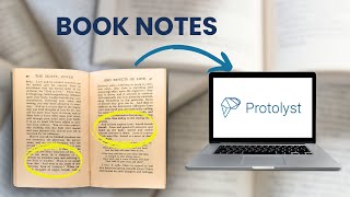 How to Organise Book Notes - Protolyst Workflow