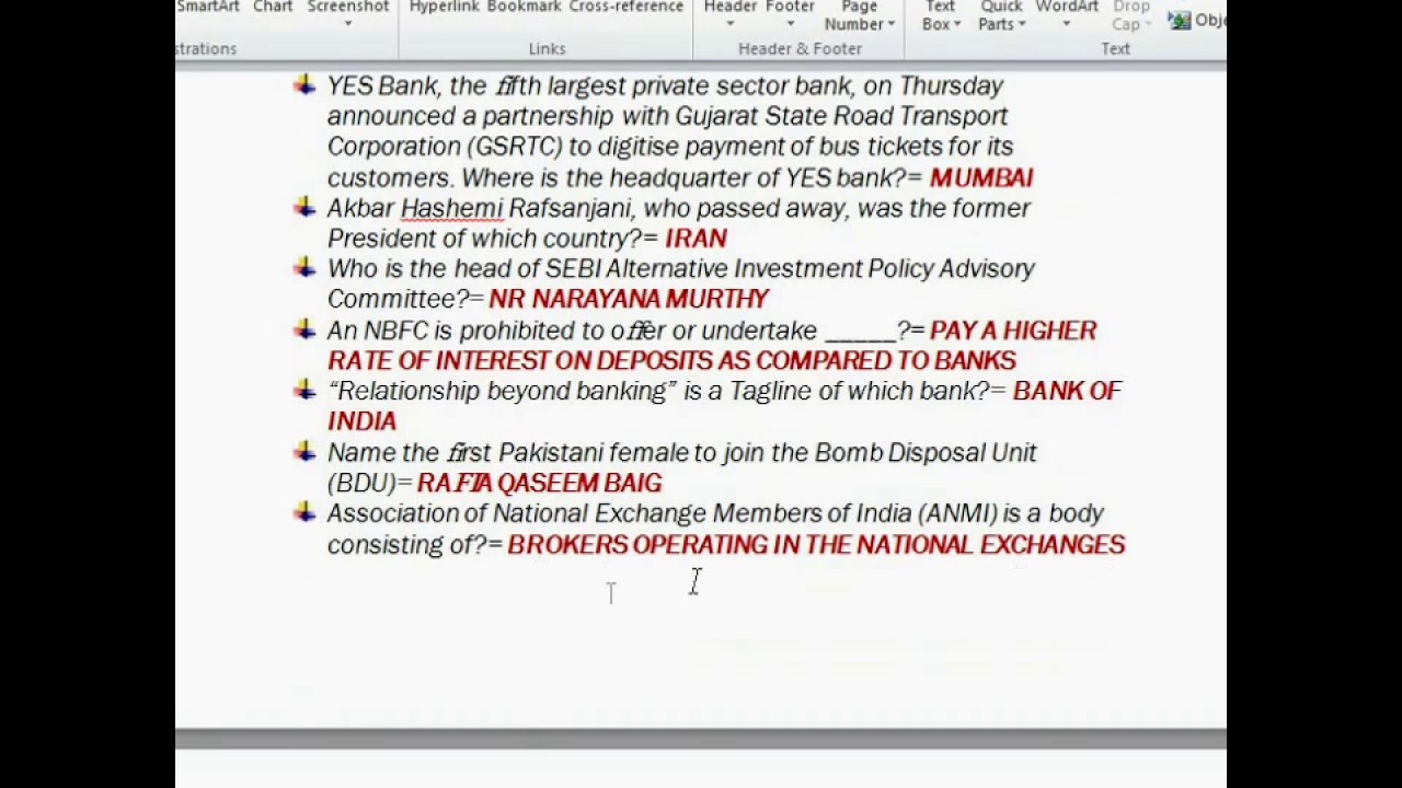 CURRENT AFFAIRS FOR SYNDICATE PO AND OTHER BANK EXAMS