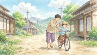 Yuki Is Taking A Bike Ride L Rural Life, Ghibli, Daily Life, Lofi , Rainy Day
