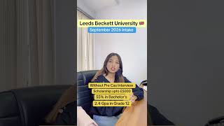 No Pre-CAS Interview for UK Study! 🇬🇧 Leeds Beckett Uni #shorts #shortsfeed #impactus