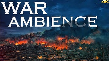 City under Bombing at Night | 1 Hour | 4K