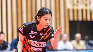 田口瑛美子 vs 安藤みなみ T10-10 九州アスティーダ vs トップおとめピンポンズ名古屋ノジマTリーグ2023-2024 11月3日 アスリートタウン延岡アリーナ【卓球Tリーグ公式】第1G