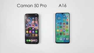 Tecno Camon 50 Pro vs Samsung A16 Speed Test