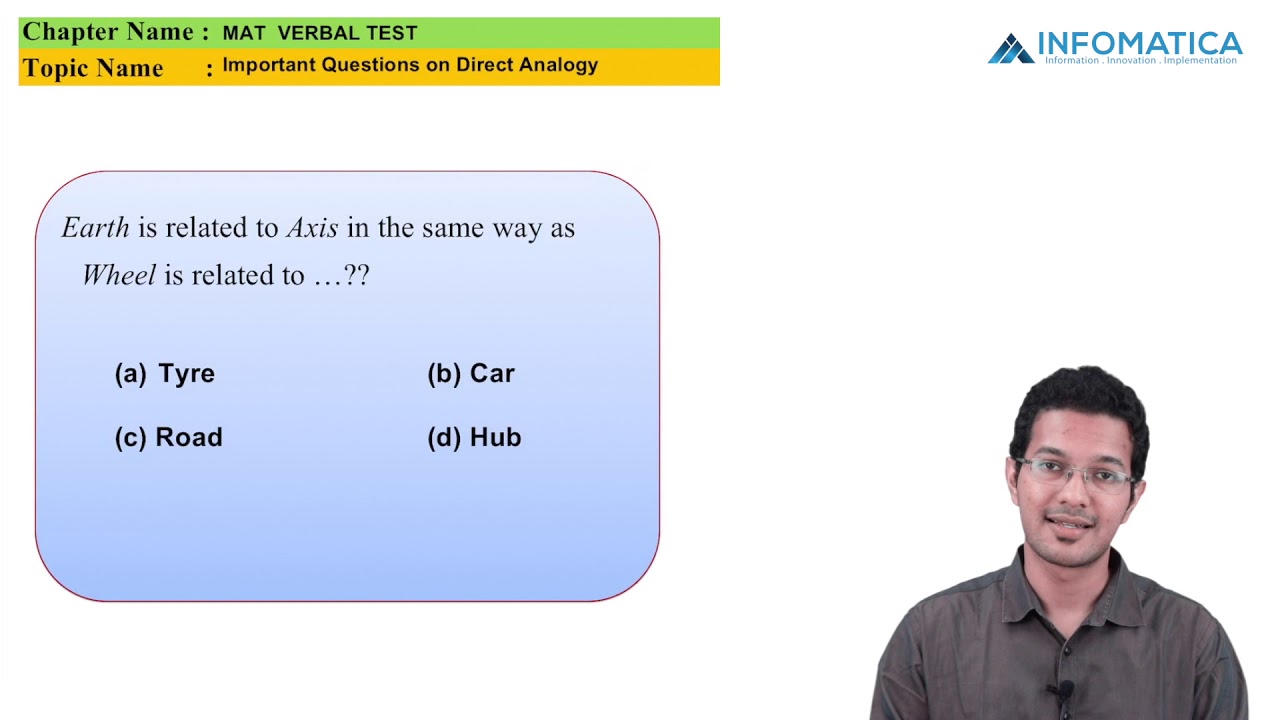 Important Questions On Direct, Simple Analogy - YouTube