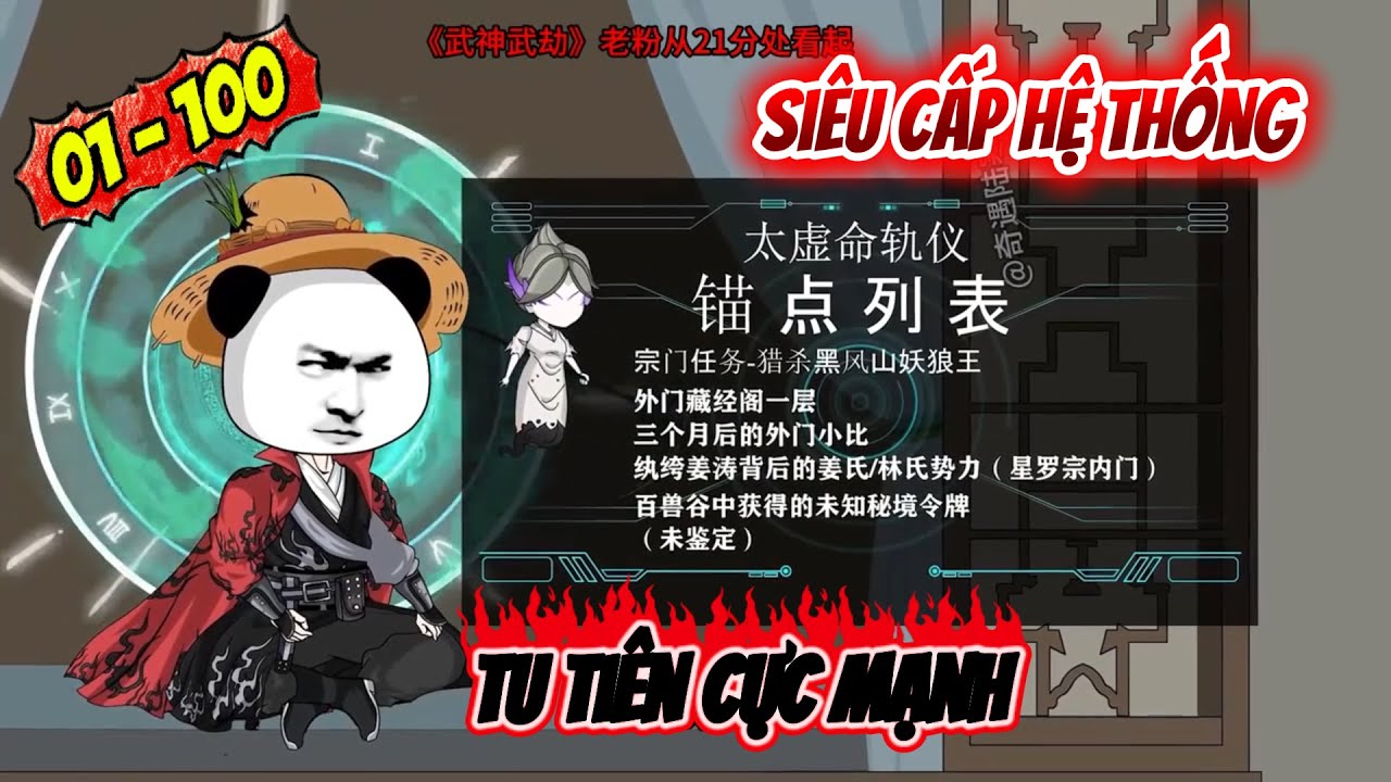 [Full 01 - 100] Siêu cấp hệ thống tu tiên cực mạnh | Panda Sub